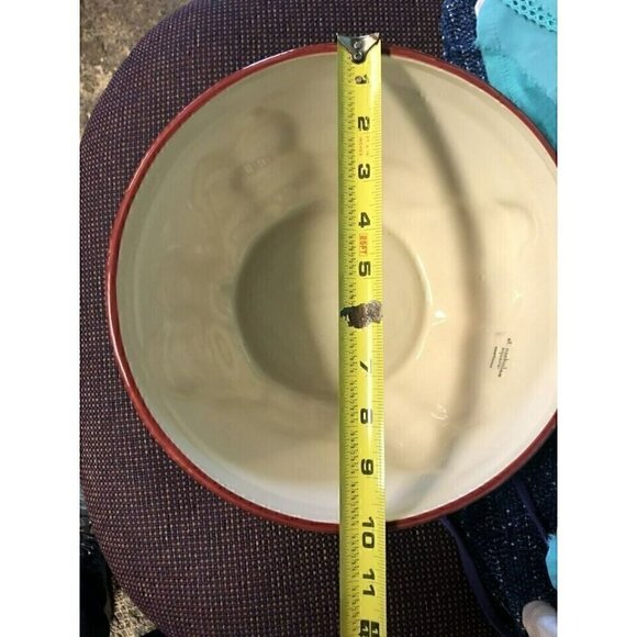 St. Nicholas Square WARM WISHES 4qt‎ Serving Bowl. 10” W By 5” Tall - Picture 4 of 5